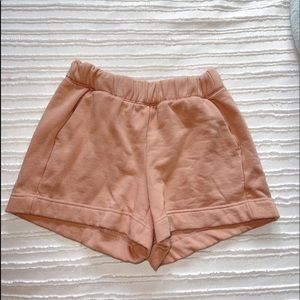pink comfy shorts